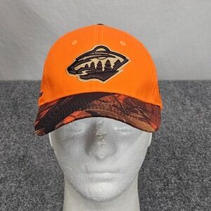 Minnesota Wild x Pheasants Forever Hat Orange Camo On X‎ Hunting Outdoor Cap SGA